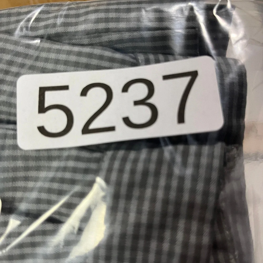 Adidas Golf Pants Mens 36x32 Gray Gingham Plaid‎ Z15138 Straight Leg Performance